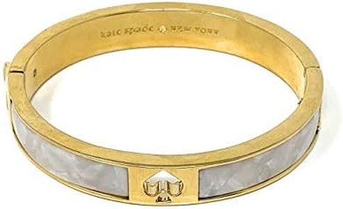 Kate Spade Hole Punch Spade Pearlescent Bangle Bracelet, Cream