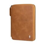 TORRO Travel Wallet – Genuine Leather Travel Organiser with Passport Holder and Detachable Cardholder (Tan)