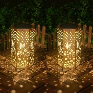 2 Packs Solar Lights Outdoor Waterproof Garden Decor - Birthday Gifts for Women, Men, Mom, Father, Garden Gifts, Hummingbird Outdoor Decor for Outside, Yard, Patio, Lawn, Landscape Path Lights
