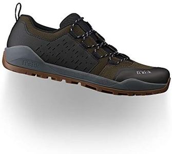 Fizik Unisex Terra Ergolace X2, Gravel and Off-Road Clip-in Walkable Shoes Cycling, Olive/Caramel, 8-8.5 US Men