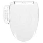 Davivy Electric Bidet,Bidet Toilet Seat Elongated,Smart Bidet Seat,Bidet Heated Seat - Warm Water,Control Panel,Night Light,Warm Air Dryer,Adjustable Water Pressure,Easy to Install