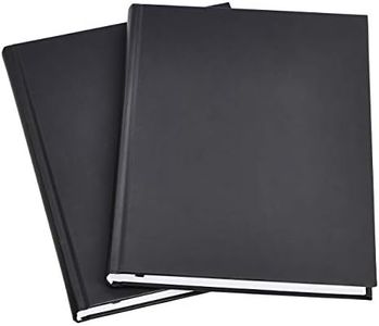 Amazon Basics Professional Journal, 26.67 X 19.05 cm, Black, 2-Pack