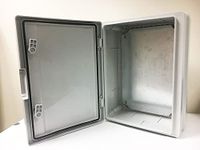 TEM IP65 Lockable Electrical Enclosure Large Plastic Weatherproof Wall Mounted Plastic Internal Back Plate 400x300x170mm