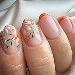 Miojora Flower Press on Nails Short