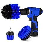 Drill Brush, Power Scrubber Cleaning Brush Attachment Set All Purpose Scrub Brush for Grout, Floor, Tub, Shower, Tile, Bathroom and Kitchen Surface (2.Blue 3pack)