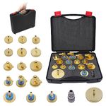 BELEY Brake Fluid Bleeder Adapter Kit 17PCS Master Cylinder Bleeder Tool Kit for Most Vehicles Brake Fluid Bleeding or Refilling