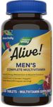 Nature's Way Alive! Men's Energy Complete Multivitamin, High Potency B-vitamins, Supports Cellular Energy, 130 Count