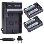 Tectra 2-Pack BP-511 BP-511a Batteries + Charger Kits for Canon EOS 5D 10D 20D 30D 40D 50D 300D D30 D60 Rebel PowerShot G1 G2 G3 G5 G6 Pro 1 Pro 90 Pro 90IS