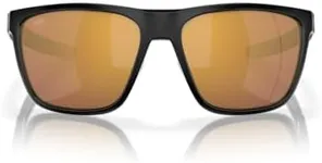 Costa Del Mar Ferg Sunglasses, Matte Black/Gold Mirrored 580G, 59 mm