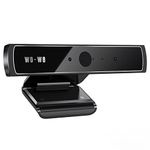 wo-we Windows Hello Face Recognition Webcam for Fast Login and Anti-Hacking with Windows 10, Business IR Webcam with Dual Microphones Used for Video Conferencing, Streaming, Recording - RGB 720P Black