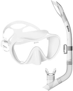Mares Unisex_Adult Tropical Snorkel and Diving mask, White, Standard Size
