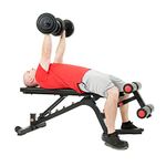 Sunny Health & Fitness Fully Adjustable Power Zone Utility Heavy Duty Weight Bench with 455 KG Max Weight – SF-BH6920