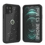 Punkcase for iPhone 13 Mini Waterproof Case [StudStar Series] [Slim Fit] [IP68 Certified] [Shockproof] [Dirtproof] [Snowproof] 360 Full Body Armor Cover for iPhone 13 Mini (5.4") (2021) (Black)