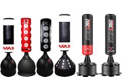 Max Strength Pedestal Free Standing boxing Punching Bag Martial Arts, MMA fitness equipment. Heavy Duty Target Stand Punch Bags (Black, 5.5 FT)