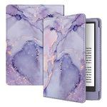 Fintie Folio Case for 6" All-New Kindle (2022 Release) - Book Style PU Leather Shockproof Cover with Auto Sleep/Wake for Kindle 2022 11th Generation (NOT FIT Paperwhite/Oasis), Lilac Marble