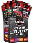 Jack Links Beef Jerky 25g - Pick any 10 - Choose from Original, Sweet & Hot, Teriyaki, Biltong