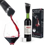 PureWine Phoenix Wine Purifier Removes Histamines & Sulfites, Reusable Wine Filter Aerates & Restores Taste - StarterKit (Pod8) (Black)