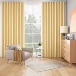 Wakefit Curtains 9 feet Long Set of 1, Blackout Curtains, Door Curtains 9 feet, Curtains for Living Room, Polyester Curtains, Decoration Items for Home Decor, Diwali Gifts (Bishop Yellow)