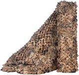 LOOGU Bulk Rolls of Camouflage Netting for Photography Background Camo Decorative Net and Hunting Blinds (Desert Digital, 1.5x2M=5x6.6ft)