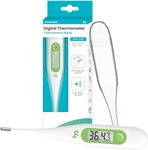 Digital Thermometer, Oral Thermometer for Adults and Infants, C/F Switchable, Rectum Armpit Reading Thermometer for Baby Kids and Adults