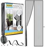 AUGO Magnetic Fly Screen Door - Self Sealing, Heavy Duty, Hands Free Mesh Net Partition Keeps Bugs Out - Pet and Kid Friendly - Patent Pending Keep Open Feature - 97 x 247cm