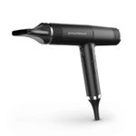 GAMA Italy Professional Hair Dryer Black - IQ Perfetto Lightweight, Powerful Pro Salon Blow with Diffuser & 2 Concentrator Nozzle Attachment Tools (Under 1LB)