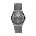 Skagen Stainless Steel Grenen Ultra Slim Analog Grey Dial Men Watch-Skw6824, Gray Band