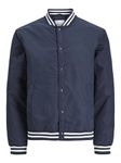 JACK & JONES Men's Jjwarrior College Bomber Jacket, Navy blazer/detail:with tippings, XL