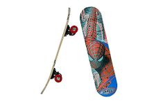 EYESIGN Skateboard 24"x 6" Complete Skateboard, Double Kick Concave Skate Board 9 Layer Plywood Deck Standard Skateboards for Kids Boys Girls Beginners Teens Adult- (Spider Man Print 2)