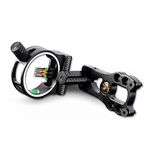 SHARROW 5 Pin Archery Fibre Optic Compound Bow Sight Aluminium Alloy Adjustable