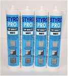 Styro Pro High Strength Water Based Premixed Acrylic Paste Adhesive for Decorative Materials (for Ceiling Tiles, Wall Panels, Crown moldings) 4 Tubes