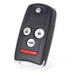 Keymall Car Key Fob Keyless Entry Remote Replacement for Acura MDX/RDX 2007 2008 2009 2010 2011 2012 2013 FCC ID:N5F0602A1A P/N:35111-STX-316 4 Buttons…