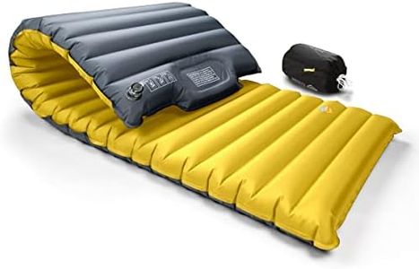ZOOOBELIVES Extra Thickness | Wide Plus Sleeping Pad with Built-in Pump, Inflatable Camping Mattress of Ultimate Comfort for Car Camping, Tent, and Backpacking, Lightweight & Compact – Airlive2000P