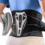 SueStar Back Brace Lumbar Support Belt for Lower Back Pain Relief - 3D Fit Waist Compression Design with Removable Pad, Posture Corrector for Sciatica, Office Driving Gym, Men Women M