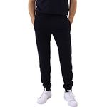 Champion Men's Legacy Authentic Pants Pro Jersey C-Logo Zip Pocket Rib Cuff Sweatpants, Navy Blue, L