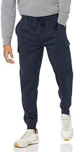 Amazon Essentials Men's Cargo Fleece Jogger Sweatpant, Navy, X-Large