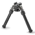 JINSE Rifle Bipod,6.5-9 inches Picatinny Bipod with CNC QD Lever Mount,Lightweight, Stable Design Adjustable Bipod 360 Degree Swivel