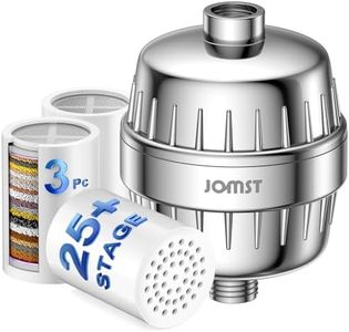 25 Plus Stages Shower Filter with 3 Cores - Maximize Shower Water Filter Filtration & Reduce 97.45% Chlorine - The Ultimate Shower Head Filter for Softer Skin & Shinier Hair