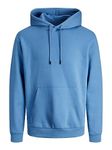 JACK&JONES PLUS Men's Jjebradley Noos Pls Sweat Hood Sweatshirt, Pacific Coast, 3XL