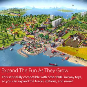 BRIO World Expansion Pack – Wooden Train Track Accessory Set