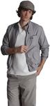 Members Only Men’s Windbreaker Packable Jacket - Light Grey Small