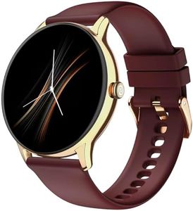 Noise Twist Go Smart Watch 1.39" Display, TruSyncᵀᴹ BT Calling, Glossy Metal Finish, 150+ Watch Faces, IP68, Sleep Tracking, 100+ Sports Modes, Smart Watch for Men and Women (Gold Wine)