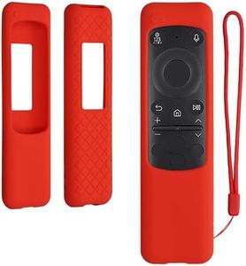 kwmobile Case Compatible with Samsung BN59-01432A / BN59-01432J / TM2360e Case - Soft Silicone Cover for Remote Control - Red