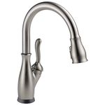 Delta Faucet Leland Touch Kitchen Faucet Brushed Nickel, Kitchen Faucets with Pull Down Sprayer, Kitchen Sink Faucet, Faucet for Kitchen Sink, Touch2O Technology, SpotShield Stainless 9178T-SP-DST