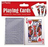 YLAB - 2 Packs of Playing Cards - 2 Decks, Standard Size & Plastic Coated