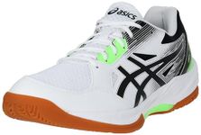 ASICS mens GEL-TASK 3 White/Black Indoor Sport Shoe - 10 UK (1071A077.102)