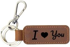 Personalized Leather Keychain, Coor