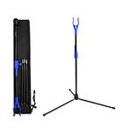 YLS Archery Bow Stand Recurve Bow Compound Bow Stand Rack Holder Legs 18.9" Height Blue Color