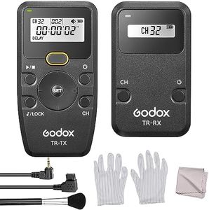 Godox TR-C3 2.4G Wireless Camera Timer Remote Control Flash Trigger 100M Control Distance with TR-C3 Lock Cable Replacement for Canon 1Ds Mark IV/III, 5D Mark III/II,50D/40D/5D2/5D3/1DX/EOS-1V