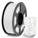 TECBEARS PETG Filament 1.75mm White, Strong Toughness PETG 3D Printer Filament 1kg Spool, Dimensional Accuracy +/-0.02mm, Fits for Most FDM 3D Printers